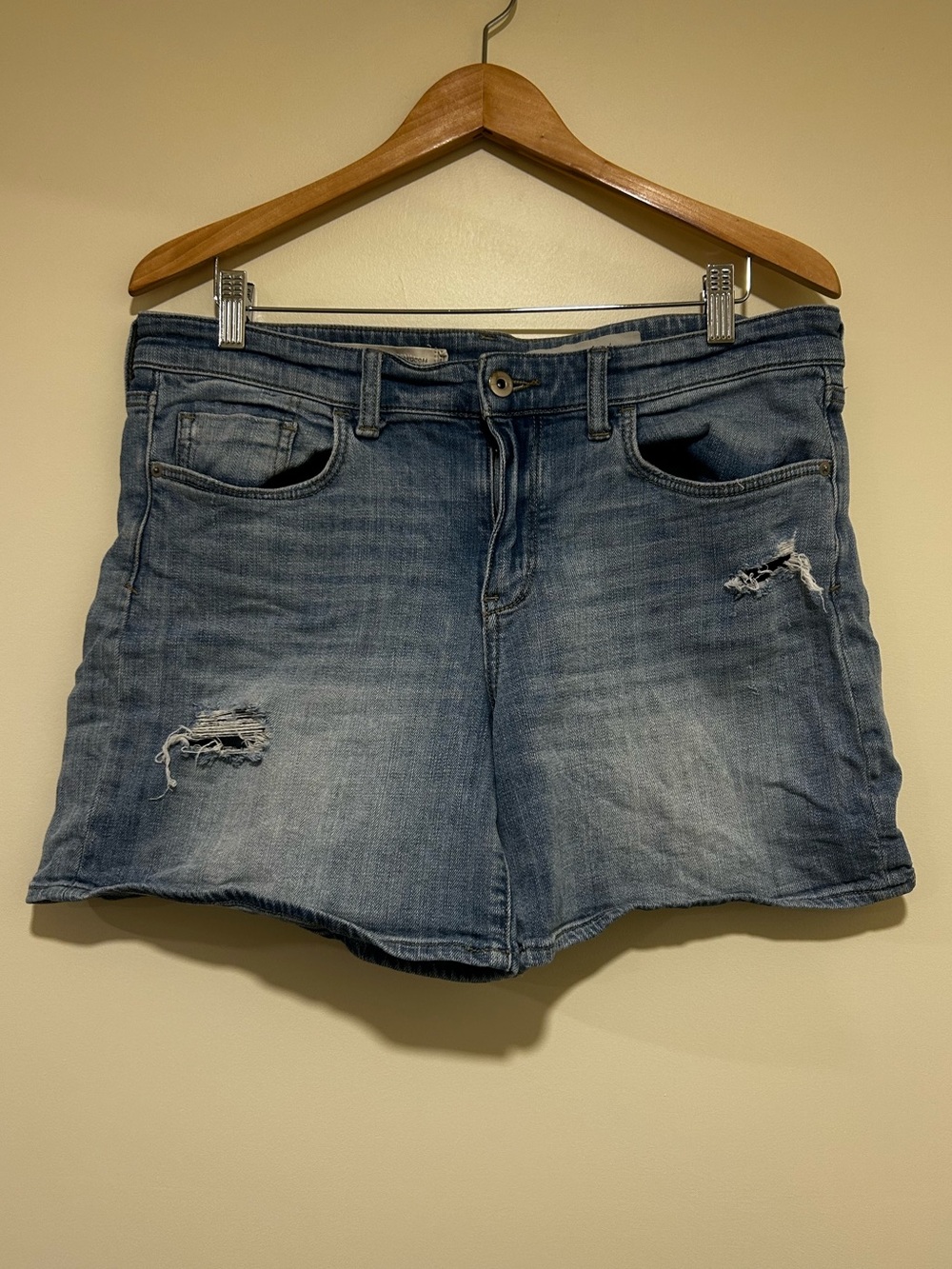 Pilcro Slim Boyfriend Denim Shorts Size 30